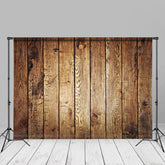 Aperturee - Vintage Old Barn Vertical Stripe Portrait Backdrop