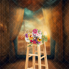 Aperturee - Vintage Room Window Sunset Scenery Photo Backdrop