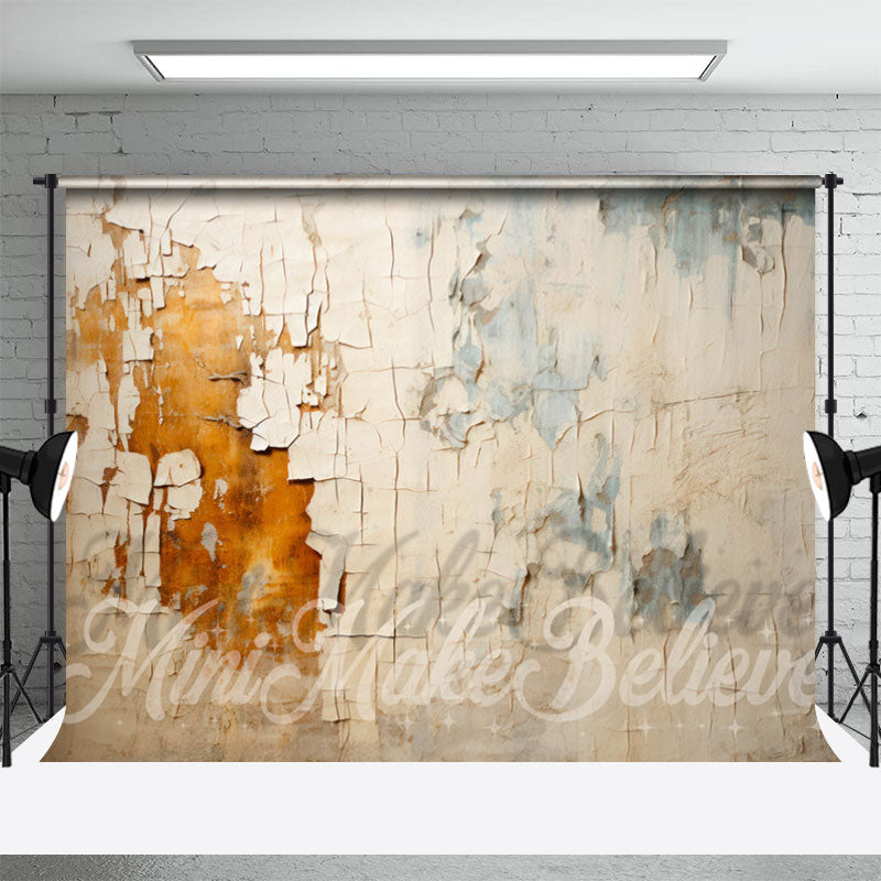 Aperturee - Vintage Siding White Shabby Backdrop For Photograph