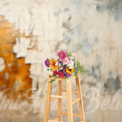 Aperturee - Vintage Siding White Shabby Backdrop For Photograph