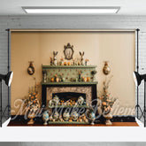 Aperturee - Vintage Vase Desk Floral Photography Easter Backdrop