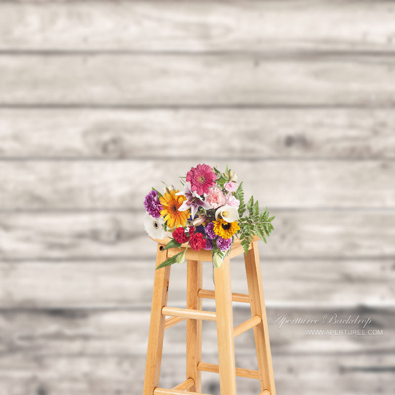 Aperturee - Vintage Wooden Stripe Board Photography Backdrop