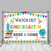 Aperturee - Watch Out Kindergarten Photo Back To School Backdrop