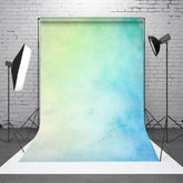 Aperturee - Watercolor Green Blue Gradient Texture Photo Backdrop