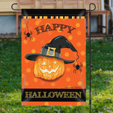Aperturee - Waterproof Magic Pumpkin Halloween Orange Garden Flag