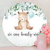Aperturee - We Can Bearly Wait Bear Baby Shower Backdrop
