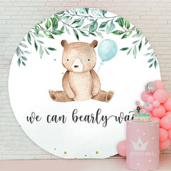 Aperturee - We Can Bearly Wait Bear Baby Shower Backdrop