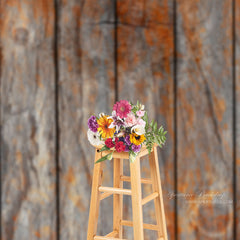 Aperturee - Weathered Rough Rotten Wood Wall Photo Backdrop