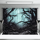 Aperturee - Weird Black Branches Forest Photography Backdrop