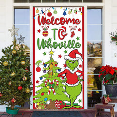 Aperturee - Welcome To Whoville Monster Christmas Door Cover