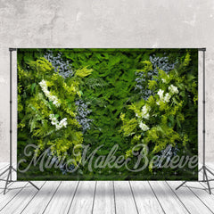 Aperturee - White Lavender Floral Greenery Spring Photo Backdrop
