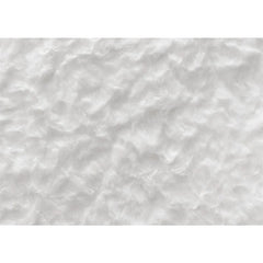 Aperturee - White Pleated Plush Photo Simple Rubber Floor Mat
