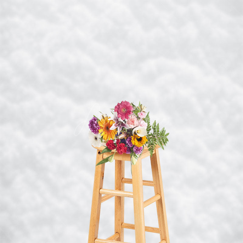 Aperturee - White Snowflake Texture Christmas Photo Backdrop