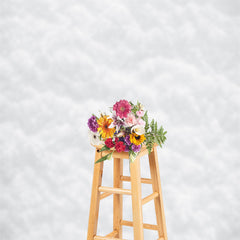 Aperturee - White Snowflake Texture Christmas Photo Backdrop