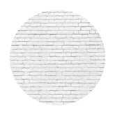 Aperturee White Stripe Wall Theme Circle Happy Birthday Backdrop