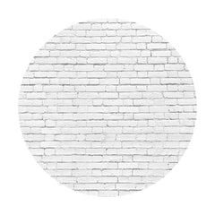 Aperturee White Stripe Wall Theme Circle Happy Birthday Backdrop