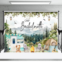 Aperturee - Wild Mountain Camping Bachelorette Party Backdrop
