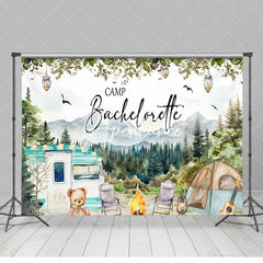 Aperturee - Wild Mountain Camping Bachelorette Party Backdrop