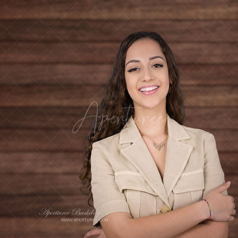 Aperturee - Wood Brown Texture Rustic Wall Photoshoot Backdrop