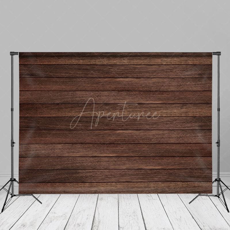 Aperturee - Wood Brown Texture Rustic Wall Photoshoot Backdrop