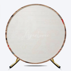 Aperturee - Wood Class Of 2026 Senior Graduation Round Backdrop