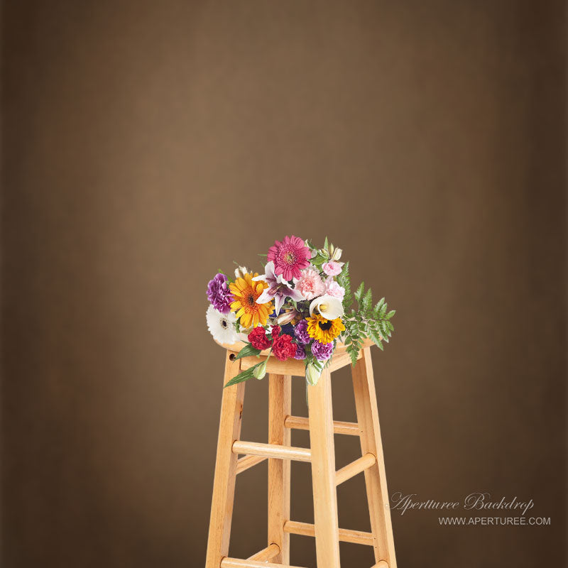 Aperturee - Wood Like Dark Brown Abstract Photo Booth Backdrop