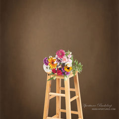 Aperturee - Wood Like Dark Brown Abstract Photo Booth Backdrop