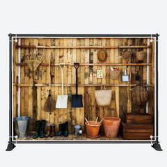 Aperturee - Wood Wall Agricultural Tool Architecture Backdrops