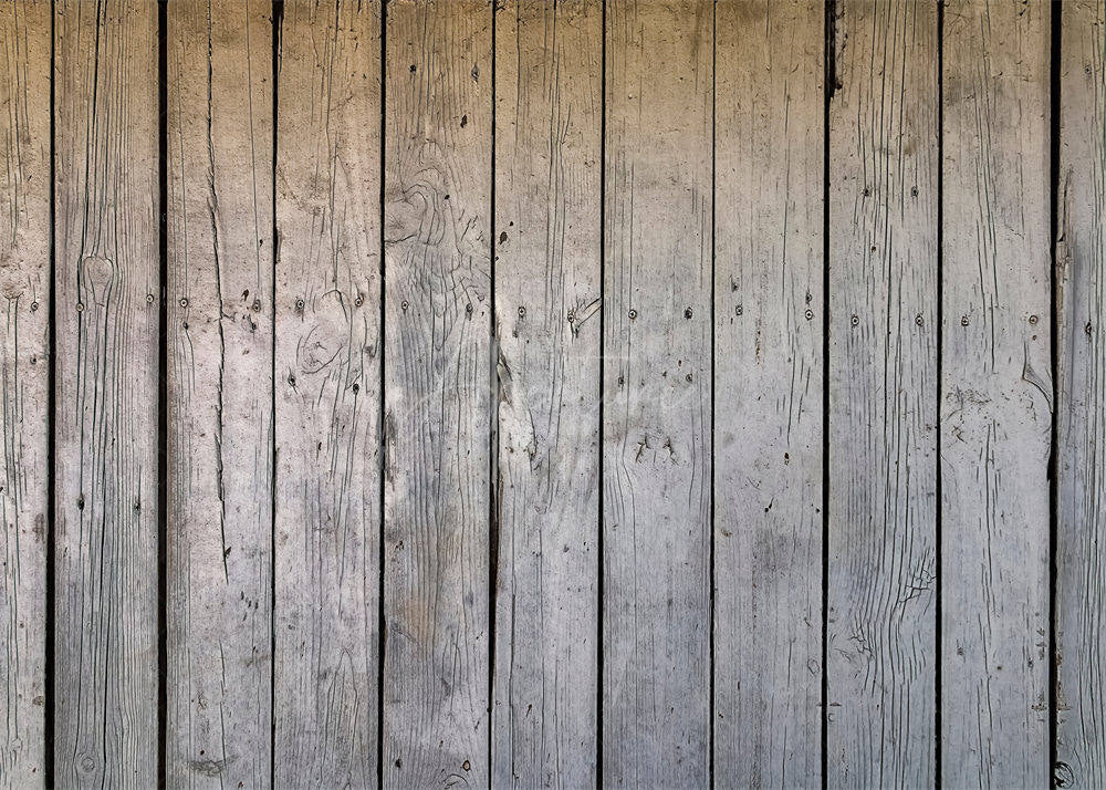 Aperturee - Shabby Wood Board Nail Photoshoot Rubber Floor Mat
