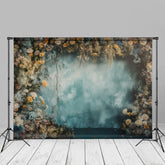 Aperturee - Yellow And White Floral Abtract Wall Backdrop For Photo