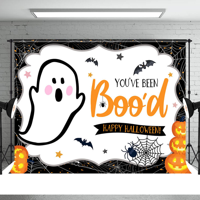 Aperturee - You Are Bood Cute Spy Spider Happy Halloween Backdrop