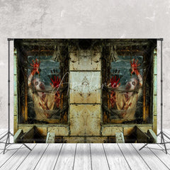 Aperturee - Zombies Blood Haunted House Halloween Backdrop