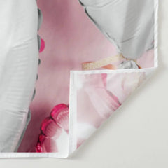 Aperturee - Baby Pink White Heart Balloon Valentine Backdrop