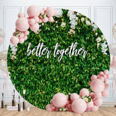 Aperturee - Better Together Grass Floral Wedding Backdrop