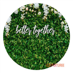 Aperturee - Better Together Grass Floral Wedding Backdrop