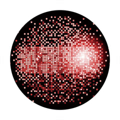 Aperturee - Black Pink Spot Bokeh Round Birthday Party Backdrop