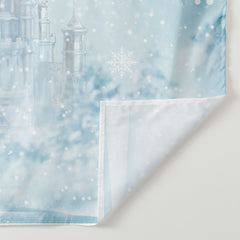Aperturee - Blue Castle Frozen World Winter Scene Backdrop
