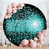 Aperturee - Blue Spot Bokeh Round Birthday Party Backdrop