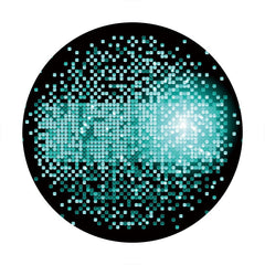 Aperturee - Blue Spot Bokeh Round Birthday Party Backdrop