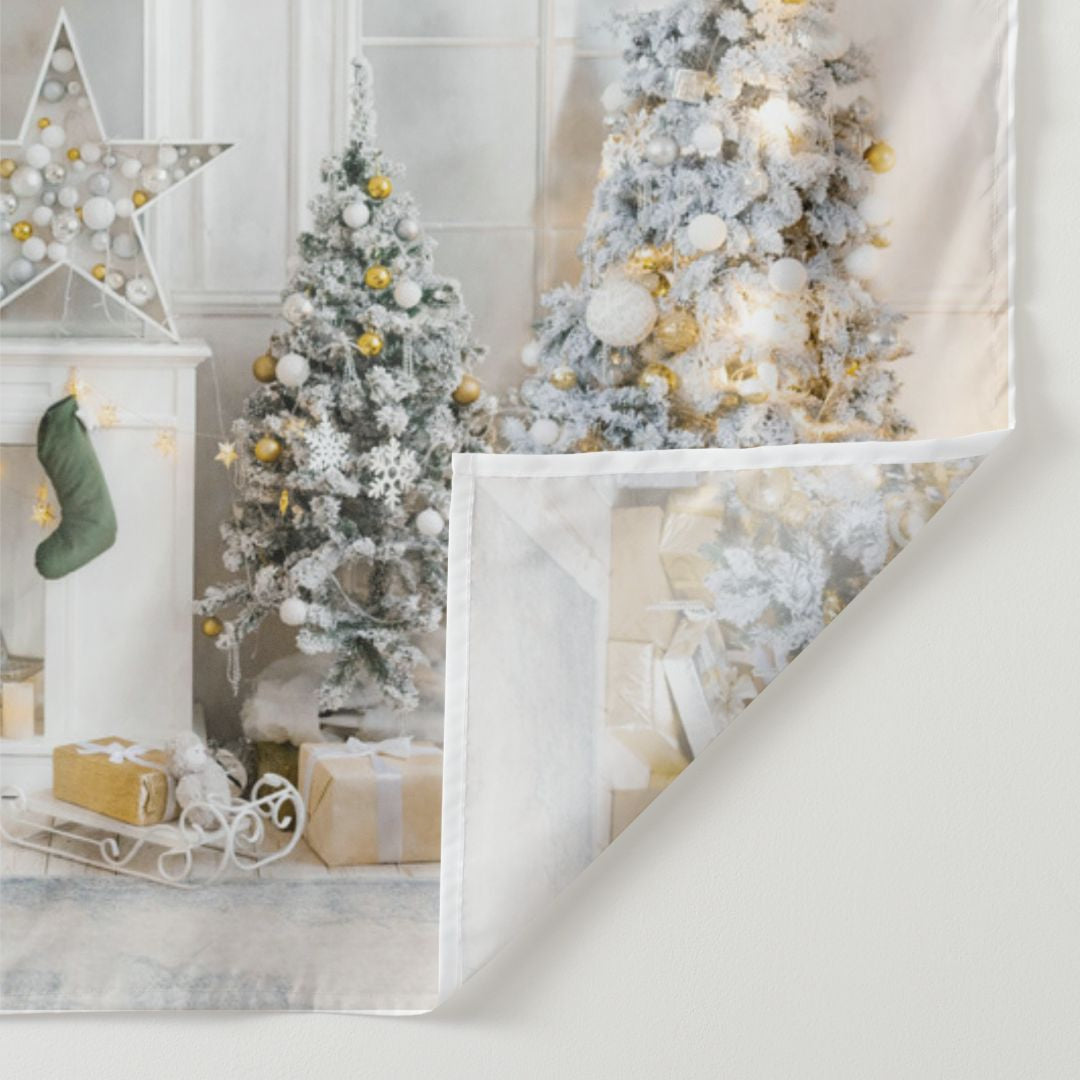 Aperturee - Bright Room Star Tree Stock Christmas Backdrop