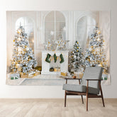 Aperturee - Bright Room Star Tree Stock Christmas Backdrop