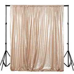 Aperturee - Champagne Sparkle Sequin Fabric Photograhpy Backdrop