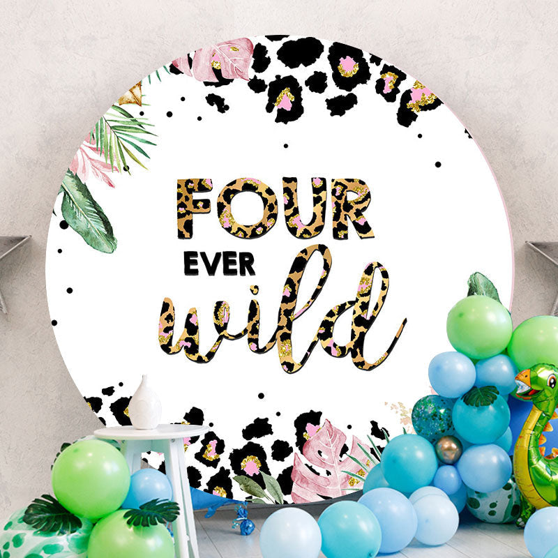 Aperturee - Circle Four Ever Wild Birthday Party Backdrop