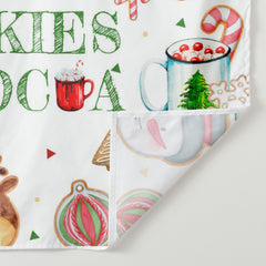Aperturee - Cookies Cocoa Green White Santa Christmas Backdrop