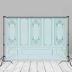 Aperturee - Cyan Vintage Texture Wall Backdrop For Photography