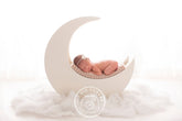 Aperturee - Dreamy Moon Backlit White Cloud Newborn Backdrop For Portrait