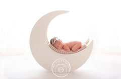Aperturee - Dreamy Moon Backlit White Newborn Photography Backdrop