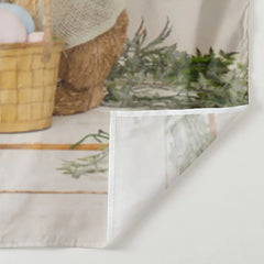 Aperturee - Easter Bunny Stop Here Lighting Eggs Backdrop