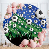 Aperturee - Football Match Circle Happy Birthday Backdrop