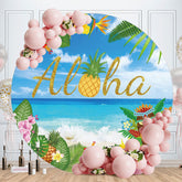 Aperturee - Hawaiian Aloha Floral Circle Summer Backdrop